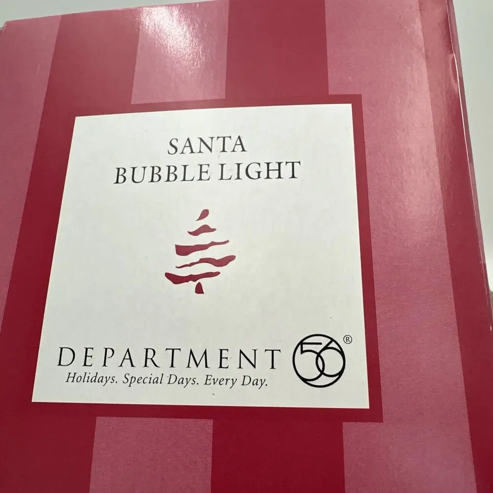 Vintage Department 56 Santa Night Light NEW
